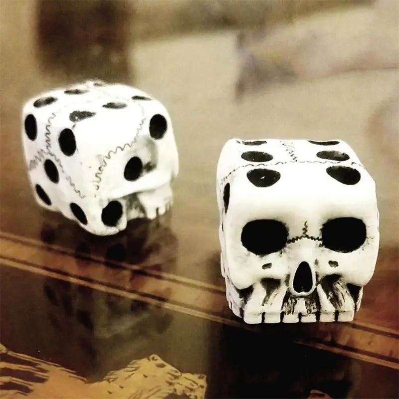 1Pcs Skull Dice 6-Sided Bone Unique Gift Gamer Great For Role Playing Board Game For Halloween