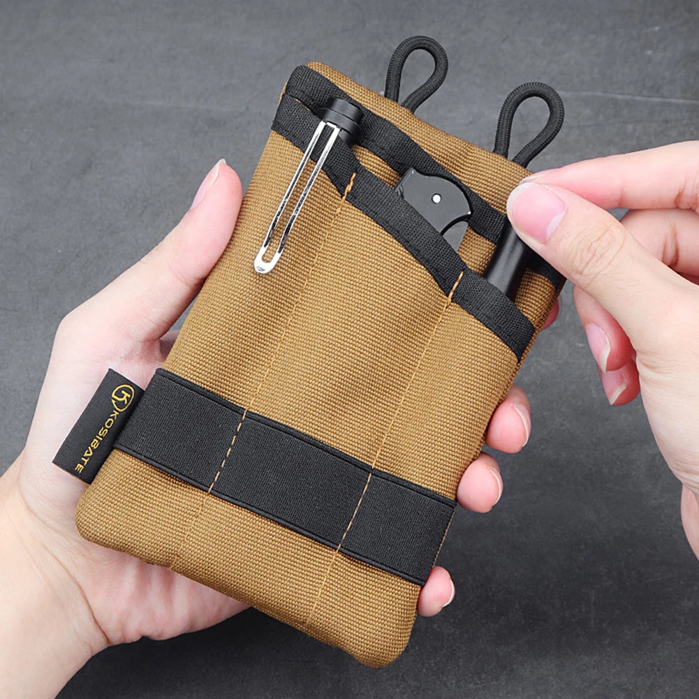 Mini EDC Kit Pouch Sundries Bags Oxford Cloth Storage Bag Purse Key Organizer Outdoor Hunting Bags Pouch Tactical Phone Bags