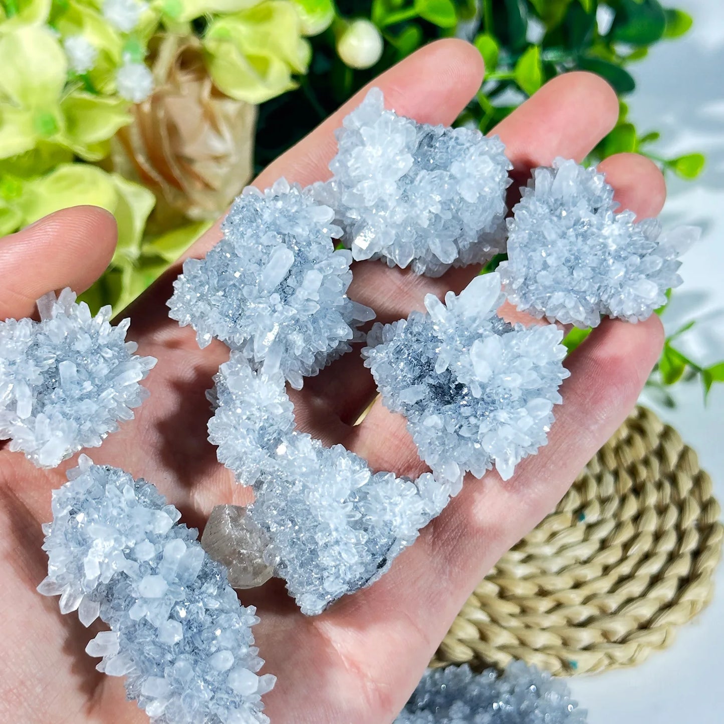 1PC Natural Apophyllite Crystal Specimen,Apophyllite Cluster,Apophyllite And Calcite Together,Home Decor,Natural Healing Crystal