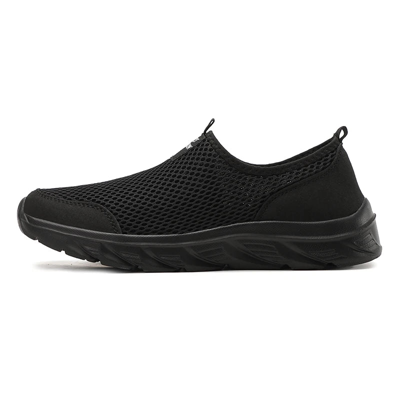 Breathable Summer Sneakers Men Casual Sport Shoes Light Weight Mesh Footwear For Running Slip On Walking Shoes