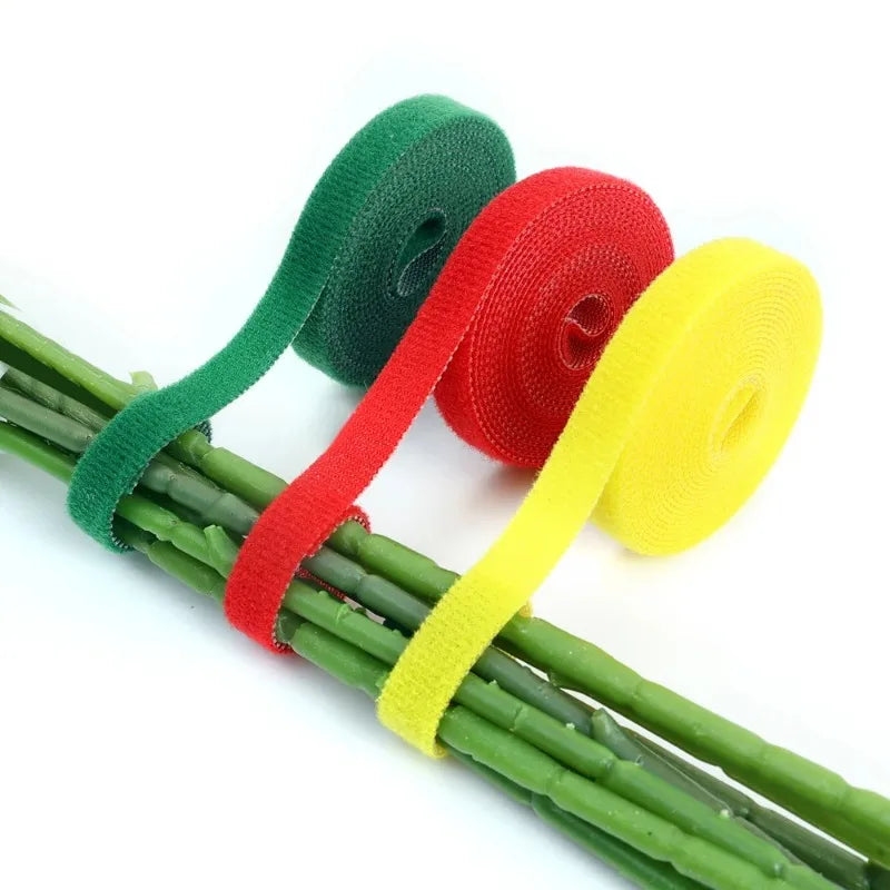 40/2M Reusable Cable Ties Self Adhesive Plant Bandage Fastener Tape Double Side Hook and Loop Organizer Strap Garden Accessories