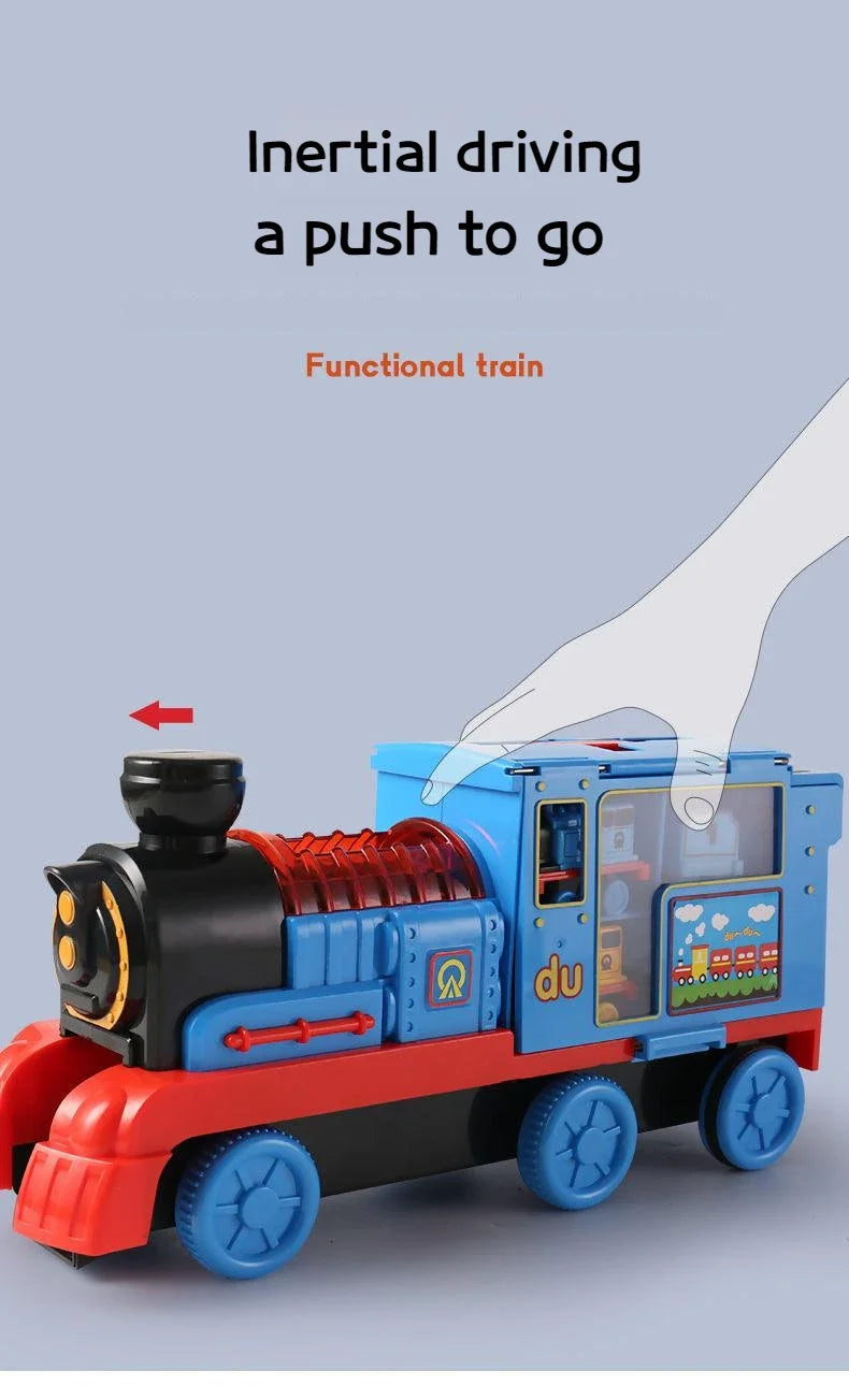 Thomas and Friends Rail Train Suit Racing Track Orbital Set Big Size Train Storage Box Toy Casting Alloy Model Children Toy Gift