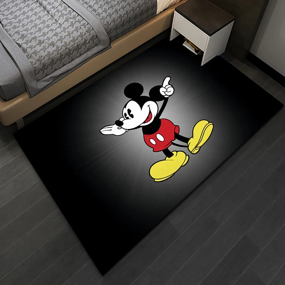 Minnie Mickey Mouse,beauty Cartoon HD Printed Carpet Living Room,Home Decor Sofa,Table Rug Non-slip Chair Lounge Mat Picnic Camp