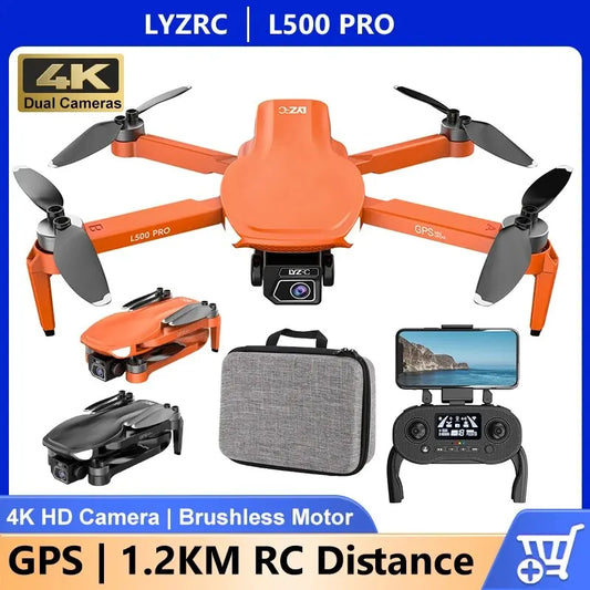 L500 PRO GPS Drone 4K Profesional HD Dual Camera Dron 5G WIFI FPV RC Quadcopter Toys Gifts