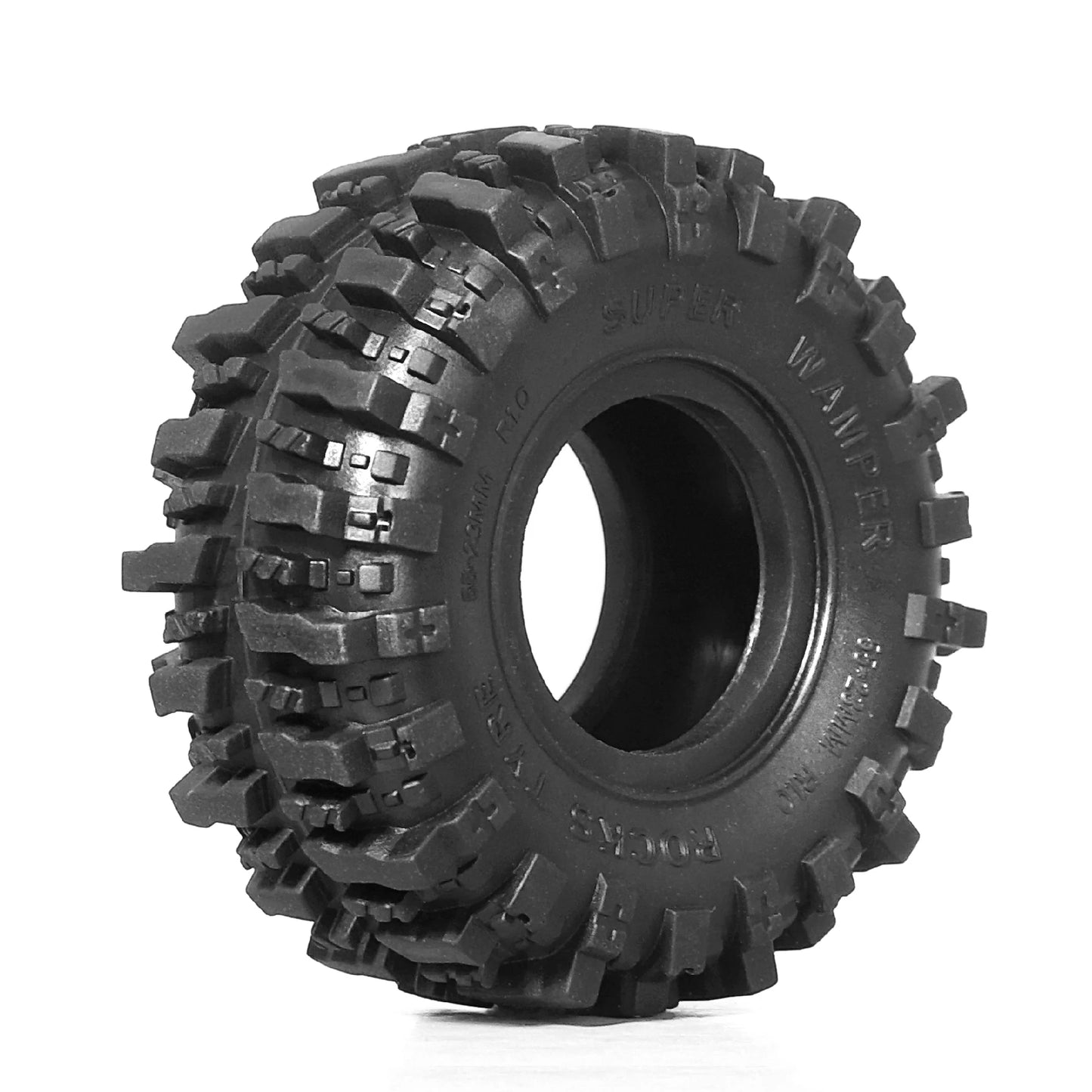 RS RC Super Soft Sticky 1.0 Crawler Tires 55*23mm for 1/18 1/24 RC Crawler Car Axial SCX24 FMS FCX24 AX24 Upgrade (T1011)