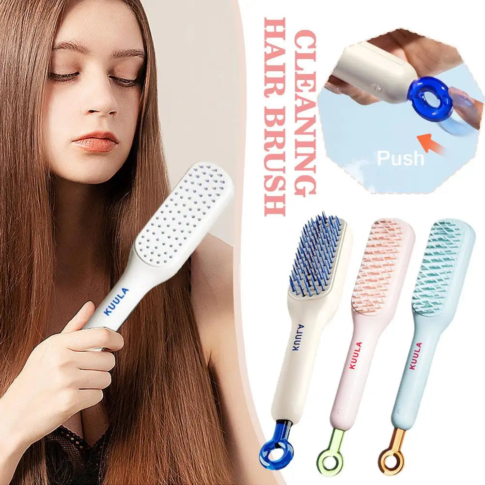 Portable Hair Comb Detangling Hair Brush Anti Static Head Massager Travel Combs Hair Styling Accessories Cleaning Hair Brush