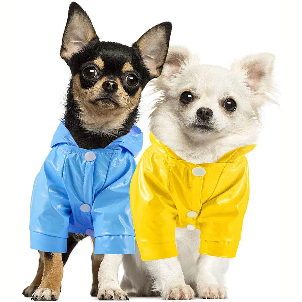 Dog Raincoat Reflective Pet Puppy Clothes Small Dog Rain Jacket Waterproof Yorkie Poodle Bichon Pomeranian Schnauzer Corgi Coat