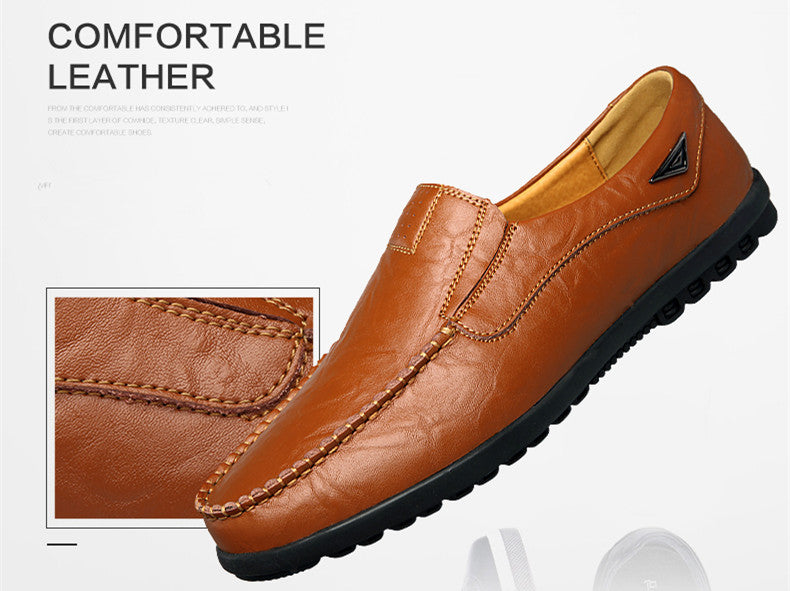 Genuine Leather Men Casual Shoes Luxury Brand Mens Loafers Moccasins 2023 Breathable Slip on Italian Driving Shoes Plus Size 47