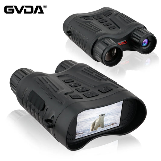 GVDA 4K Night Vision Binoculars Camera Device Infrared Digital Hunting Camping Telescope 8X Zoom Outdoor Night Vision Goggles