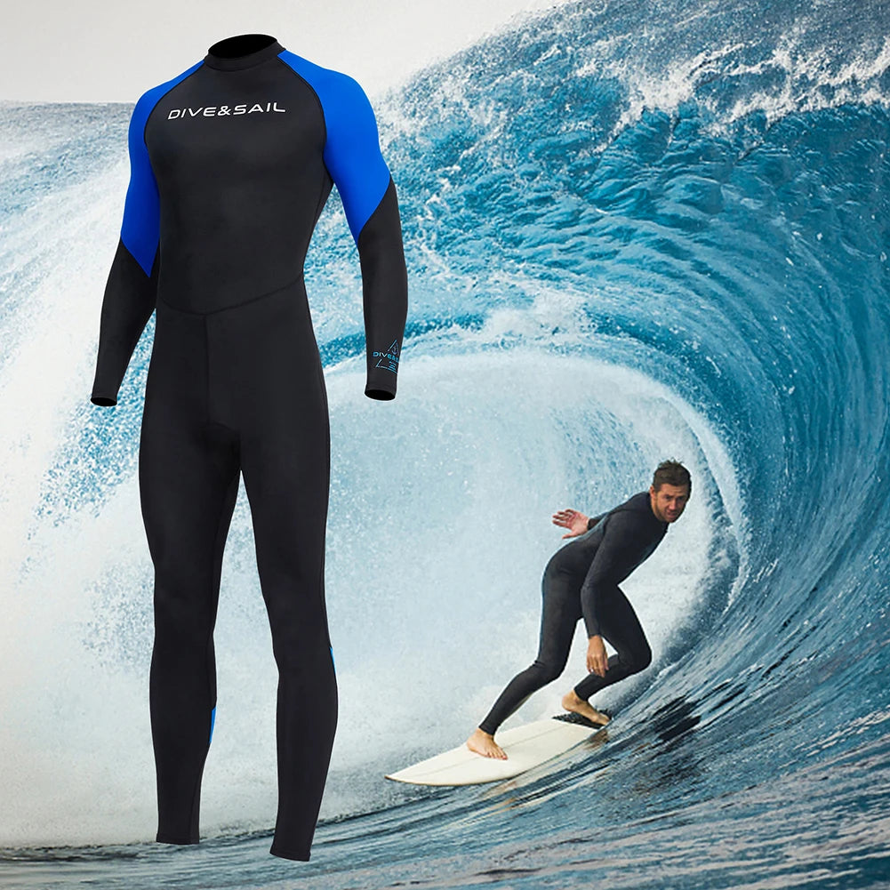 Adult Surfing Wetsuit Men Wet Suits UV Swimwear Diving Suit Nylon M-3XL Full Wetsuit Adult Diving Snorkeling Body Suits