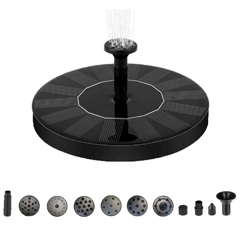 1pc Solar Fountain Outdoor Pool Solar Fountain Pump Essential In Summer Suitable For Ponds Swimming Pools Gardens