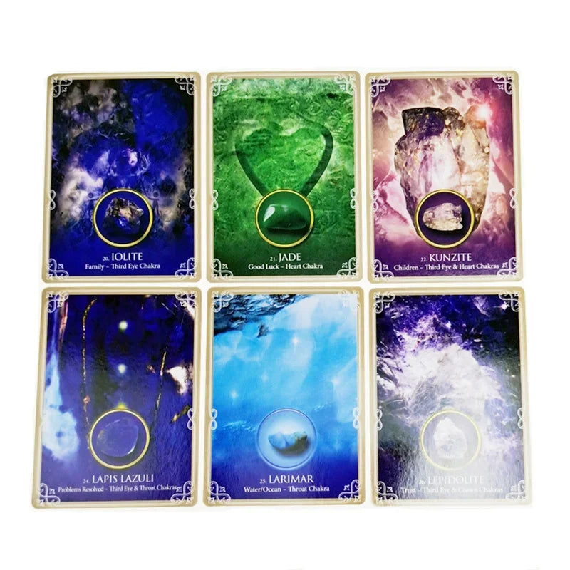 44cards Eternal Crystals Oracle cards English Divination fate Edition Deck Borad Games