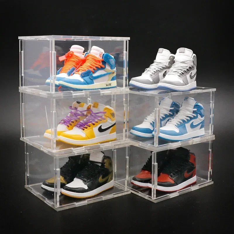 Birthday Gift AJ1 Shoe Model Three-dimensional Sneakers Cake Decoration Car Ornament Jewelry Mini Shoe Model Wall Shoes Gift Box