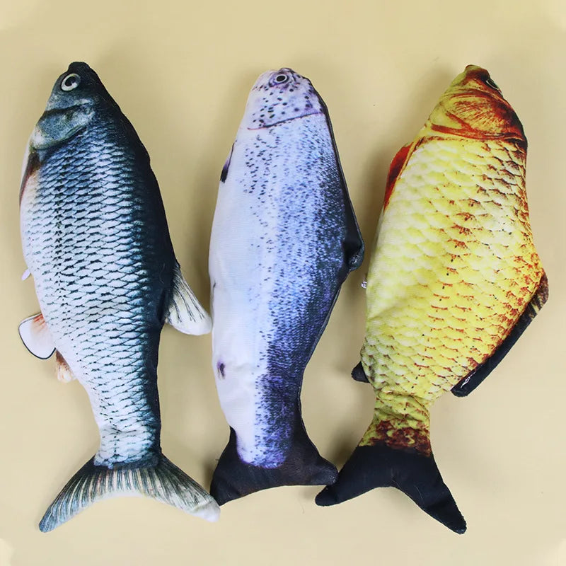 Cat Toy Training Entertainment Fish Plush Stuffed Pillow 20Cm Simulation Fish Cat Toy Fish Interactive Pet Chew Toy Pet Supplies