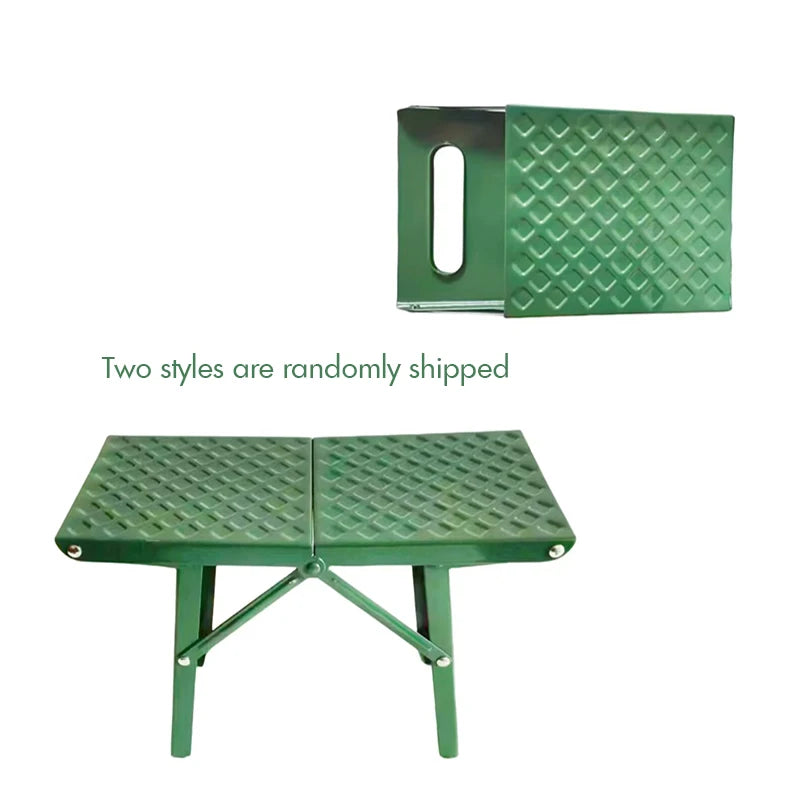 Steel Portable Folding Camping Stool Chair For Outdoor Fishing Hiking Backpacking- Small: 29x13x20cm, Large: 35x16x27cm 캠핑의자