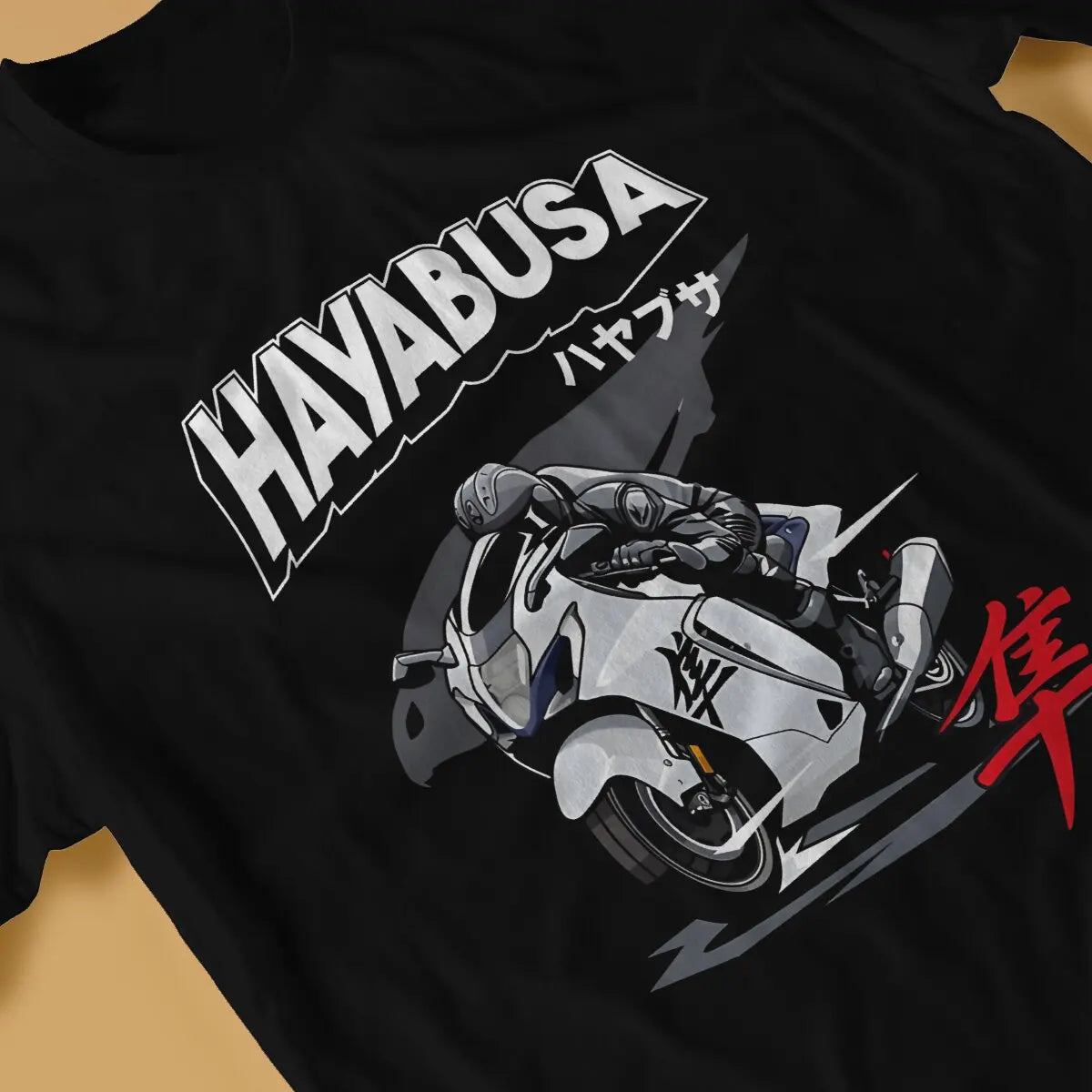 Cool Men's T Shirt Hayabusa Vintage Tees Short Sleeve Crewneck T-Shirt Pure Cotton Gift Idea Clothes