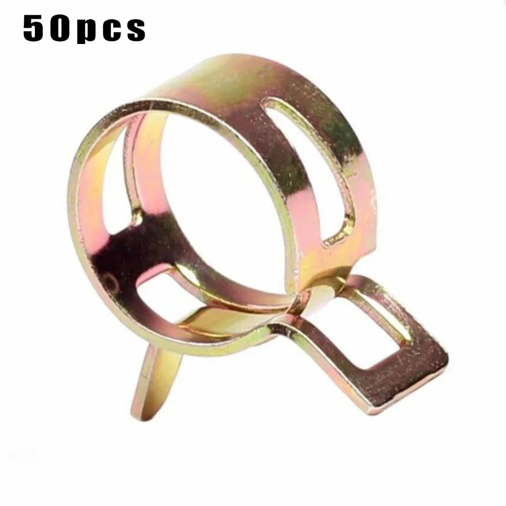 50pcs/set Car Spring Clips Fastener 5/6/7/8/9mm Spring Clip Fuel Water Line Hose Pipe Air Tube Clamps Auto Accessories