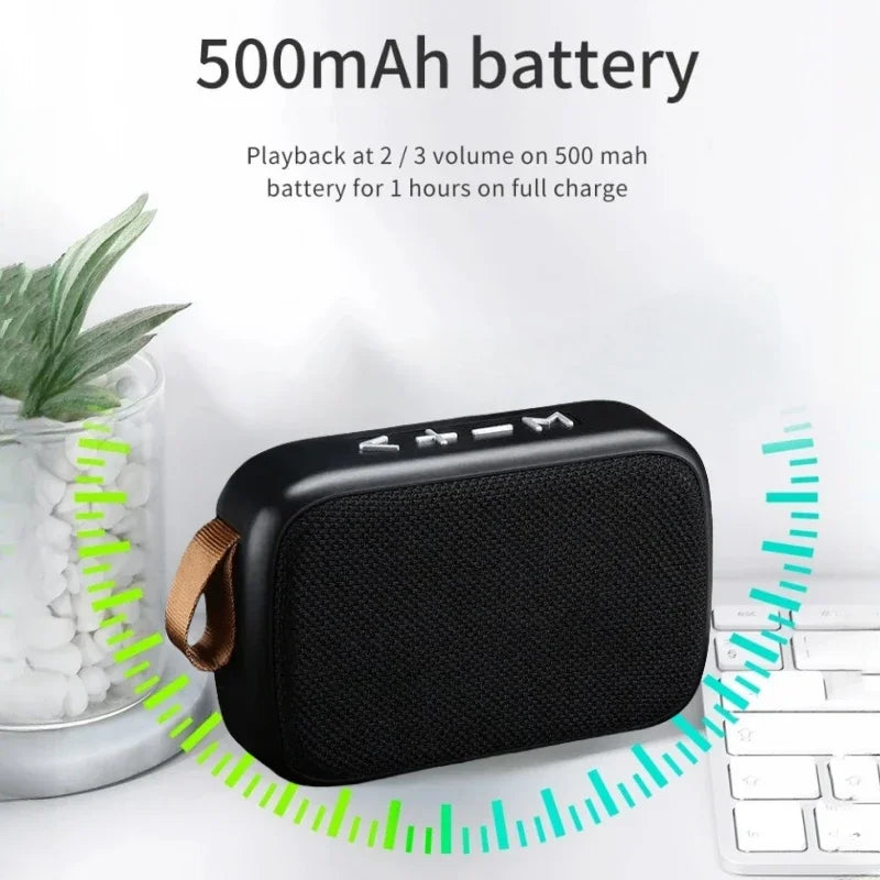 Mini Fabric Speaker Portable Wireless Soundbar Bluetooth 5.0 Outdoor Indoor Sport HIFI Loudspeaker J Support TF Card FM L Radio