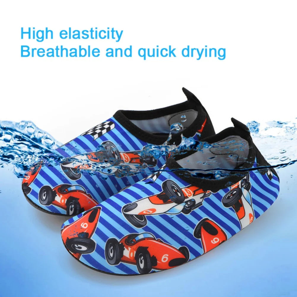 Kids Boys Girls Surfing Beach Diving Shoes Anti-slip Waterproof Soft Rubber Sand Swimming Casual Shoes Children Tekking Shoes