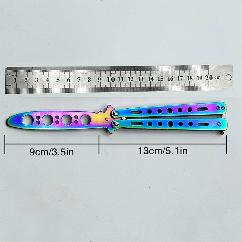 3rd Generation L2 Portable Practice Butterfly Knife GSGO Knives Stainless Steel Folding Knife Outdoor Sports Training Tools