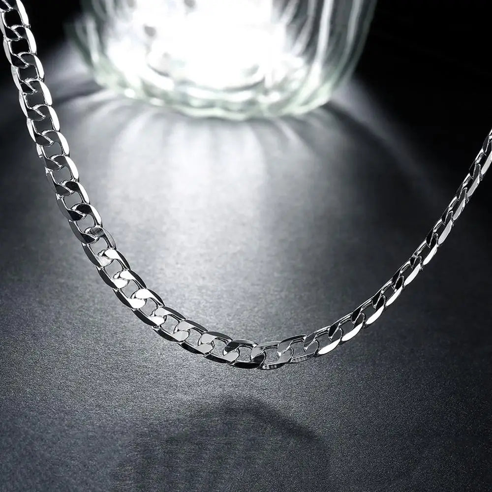 Special offer 925 Sterling Silver Necklaces for Women man Classic 6MM chain charm fashion Jewelry wedding Party Gifts