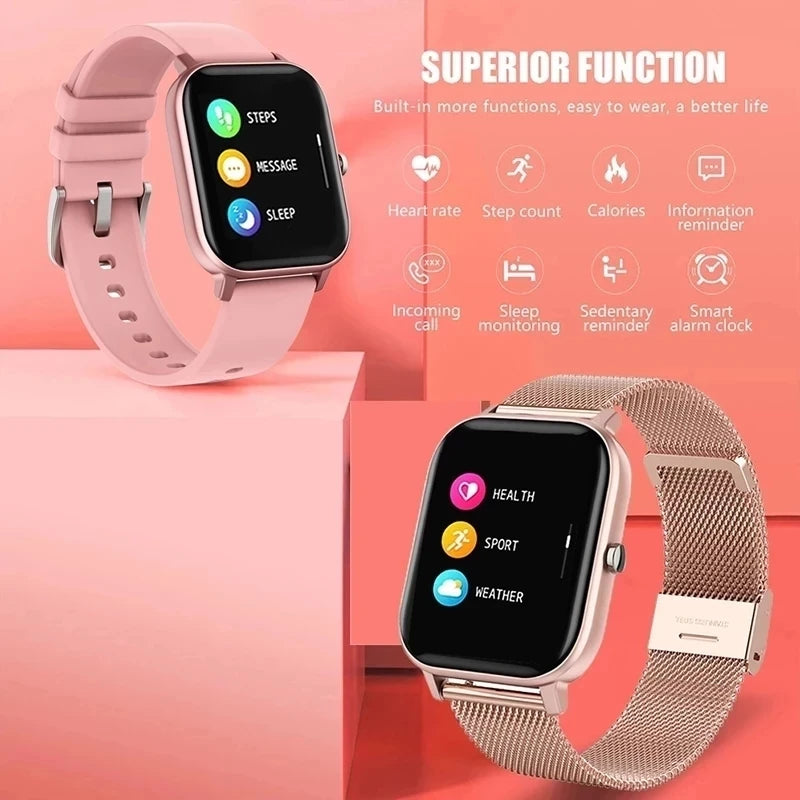 2023 New Smart Watch For Men Women Gift Full Touch Screen Sports Fitness Watches Bluetooth Calls Digital Smartwatch Wristwatch