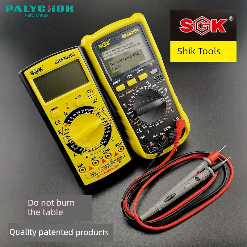 Current Digital Display Multimeter Shike Electric Appliance Home Appliance Maintenance Student Household Hydropower Project Anti-Burn Digital Multimeter