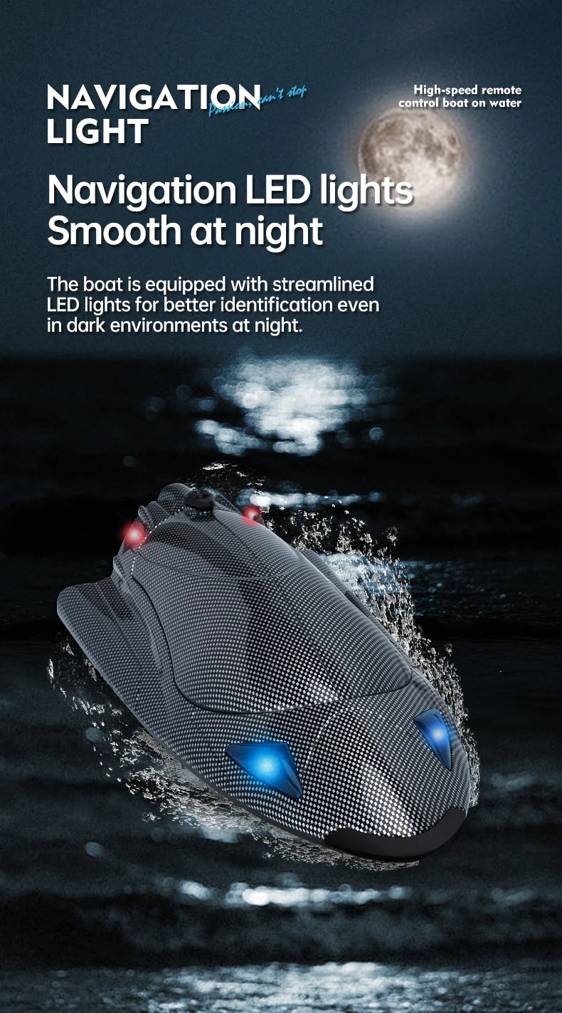 Rc Boat High Speed Racing Ship 25Km/h Waterproof Rechargeable Model Electric Radio Remote Control Speedboat Toys for Boys Gift