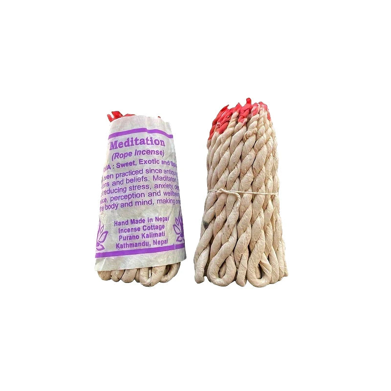 40pcs Yoga Aromatherapy Himalayan Rope Fragrance Handmade Traditional Rope Fragrance Sage And Sabba with Patchouli And Cedar