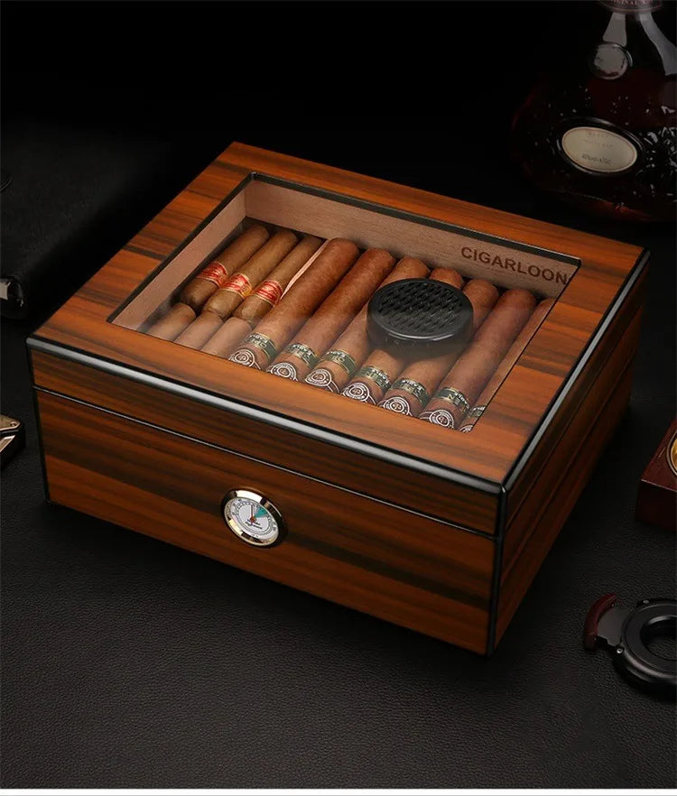 Professional Cases Cigar Humidor for Cigars Box Cigar Travel Humidors Accessories Tenbox Portable Humidifier Lighters Smoking