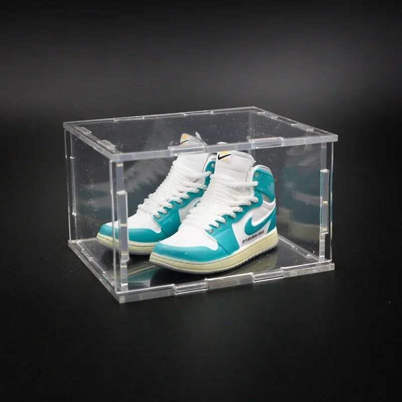 Birthday Gift AJ1 Shoe Model Three-dimensional Sneakers Cake Decoration Car Ornament Jewelry Mini Shoe Model Wall Shoes Gift Box