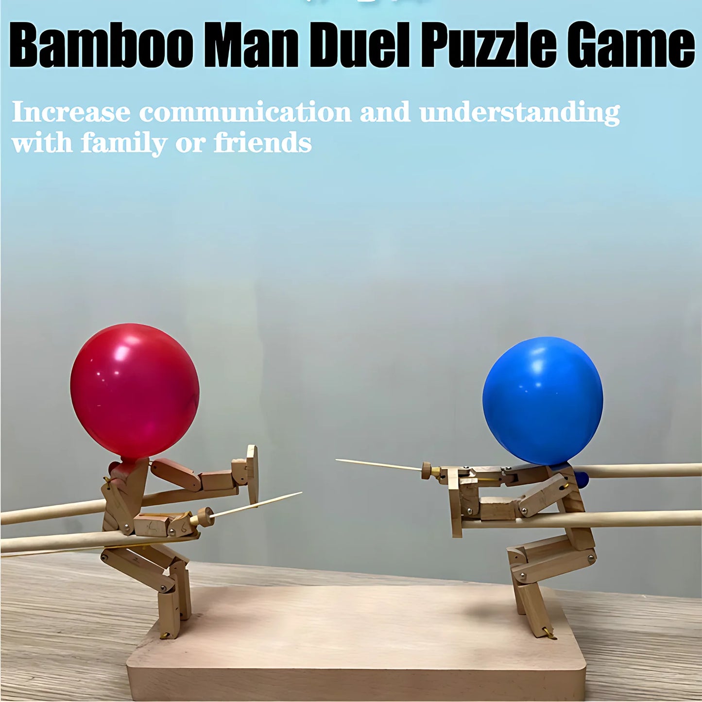 Balloon Fight Bamboo Dueling Balloon Heads Children's Gifts Parent-Child Interactive Games Family Gathering Party Games