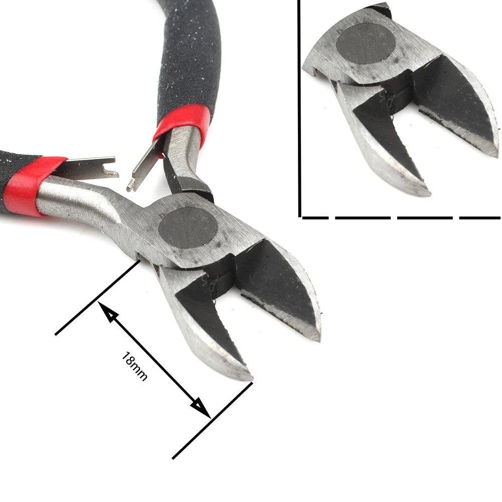 1Pcs Mini Pliers Insulated Cutter Clamping Stripping Wire Crimping Cable Cutters Round Long Nose Pliers For Jewelry Making Tools