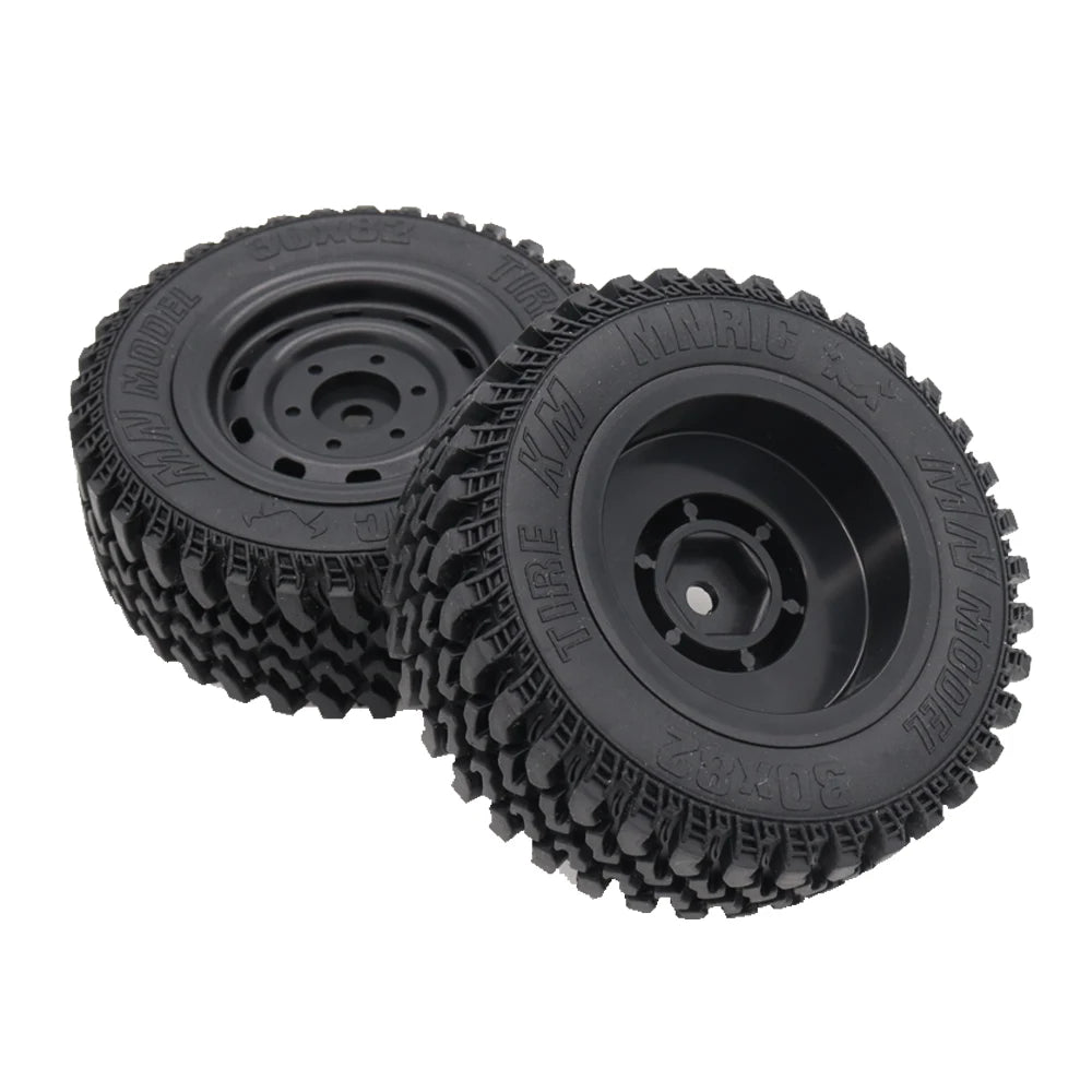 For MN86 Intact 80MM RC Tire RC Rubber Tire Professional Plastic Rubber Tire RC Accessory Upgrade Parts Fit