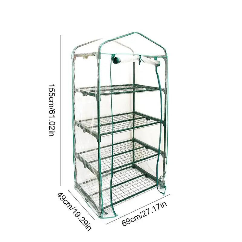 Portable Indoor Greenhouse For Home Outdoor Planting Greenhouse Shed Cover PVC Garden Warmer Clear Replacement Cover