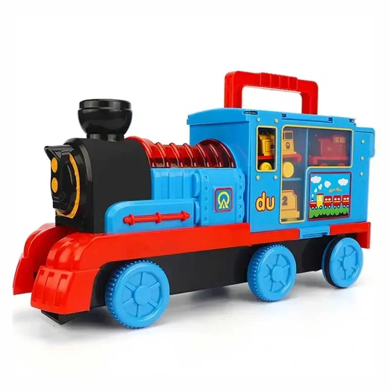 Thomas and Friends Rail Train Suit Racing Track Orbital Set Big Size Train Storage Box Toy Casting Alloy Model Children Toy Gift