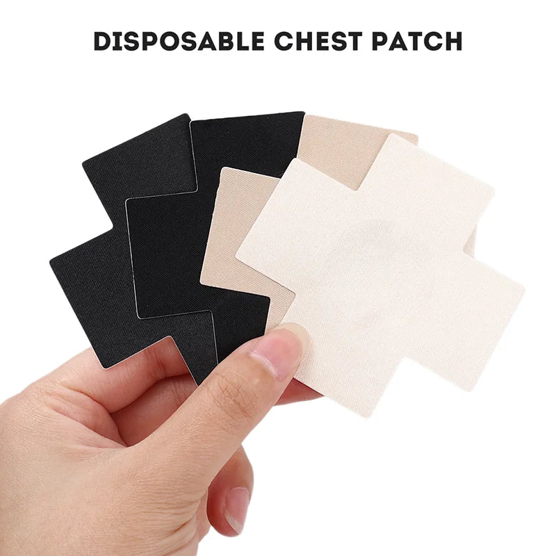 10/50Pcs Cross Nipple Covers Women Disposable Invisible Breast Lift Tape Overlays Bra Nipple Stickers Chest Stickers AdhesivoBra