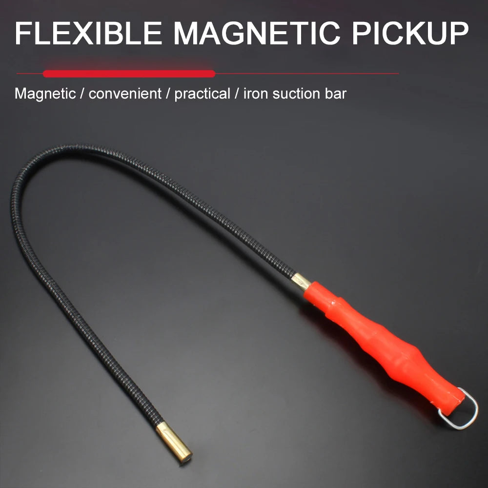 56cm Flexible Magnetic Pickup Tool Magnet Garage Tool Repair Pick Up Handle Bendable Metal Grabbe for HardwareTool