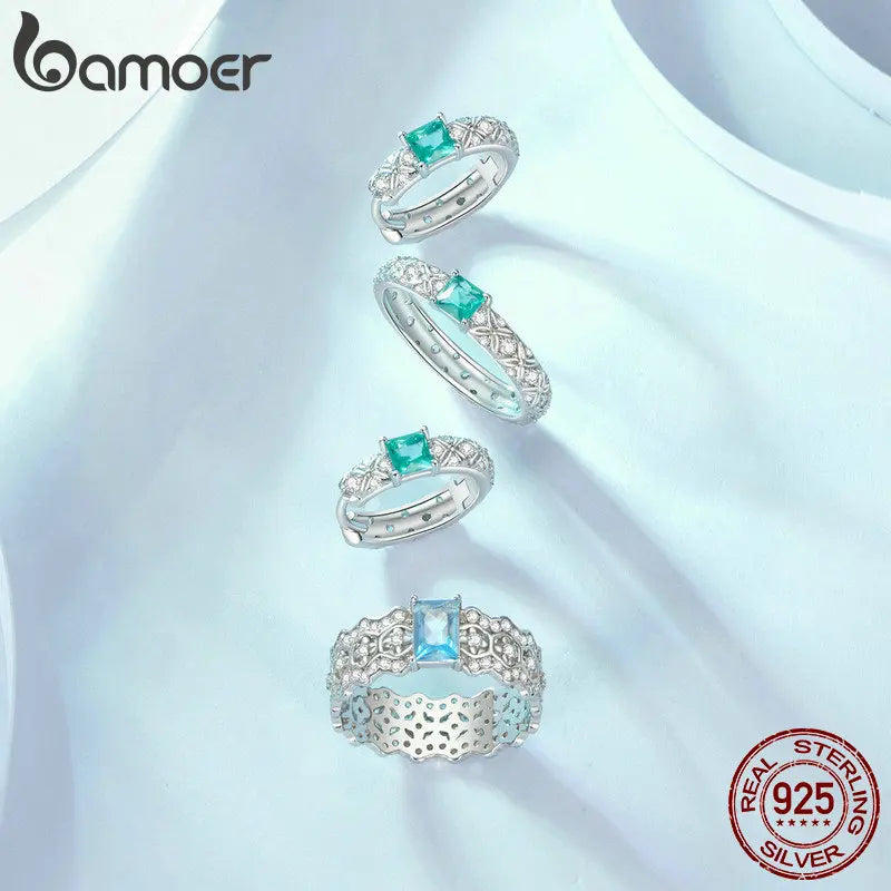 BAMOER 925 Sterling Silver Dainty CZ Huggie Earrings Platinum Filled Chunky intricate texture Minimalist Hoop Earrings