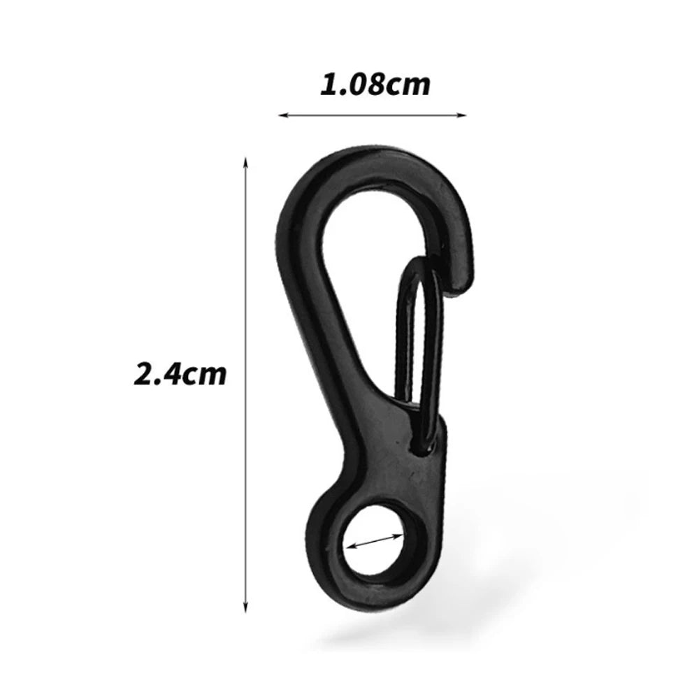 10/50Pcs Carabiner D-Ring Key Chain Spring Clips Mini Aluminium Alloy Hang Buckle Survival EDC Gear Outdoor Camping Keyring Tool