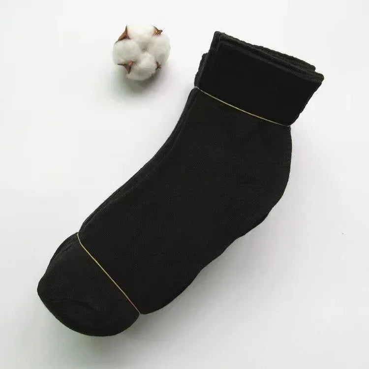 10Pairs/Lot Men's Casual Socks Antibacterial Breathable Business Socks Soft Fabric Elastic Medium Socks for All Seasons EU38-45