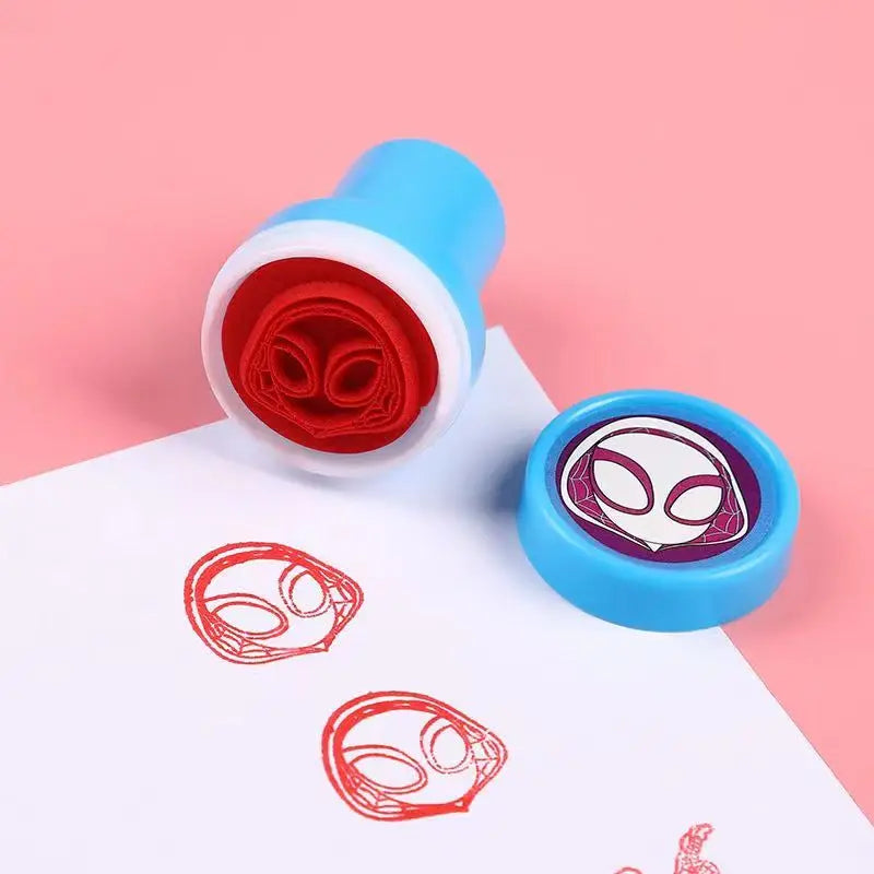 10PCS Disney Frozen Elsa Superhero seal Spider Party Favor Kids  Birthday Party Gift Spider Man Stamp Boy Christmars Gift