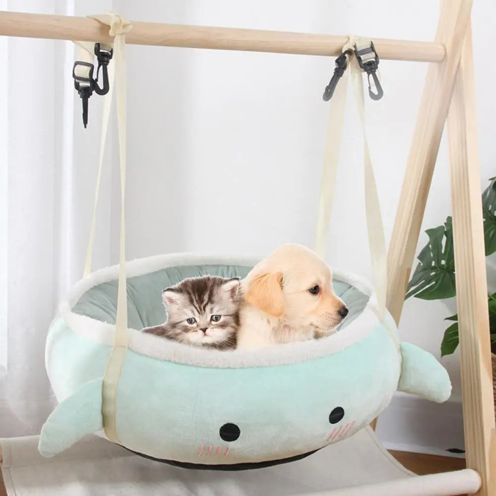 Pet Hammock Non-sticky Hair Cat Nest Thickened Warm  Pretty Winter Pet Sofa Bed Kitten Hanging Bed