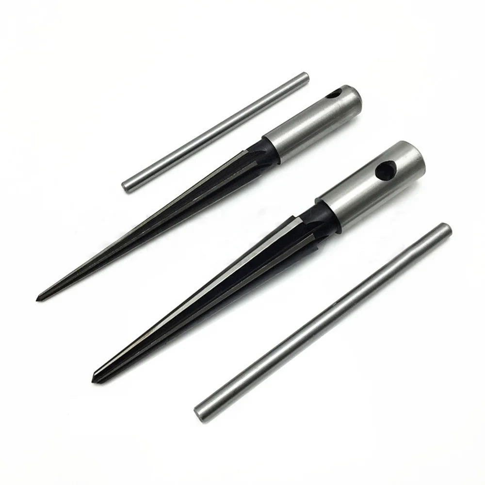 Hand taper reamer 1/8-1/2 (3-13mm) 5-16 taper reamer chamfer opening countersunk head cutting tool hexagonal shank tool