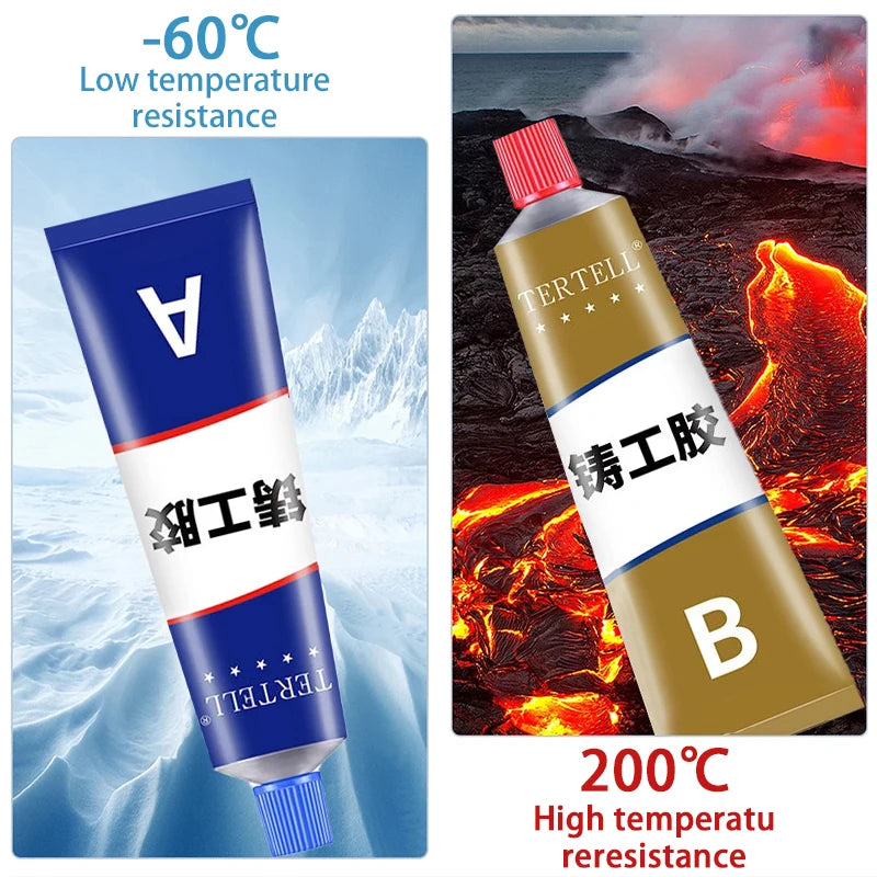 Strong Industrial Glue High Strength Magic AB Casting Glue Liquid Metal Repair Paste Cold Weld Metal Repair Bonding Sealant