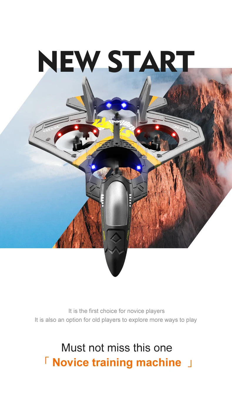 4DRC V17 RC Plane 2.4G Radio Control Fighter Hobby Plane Glider Airplane EPP Foam Remote Control Airplane RC Drone Kids Toys