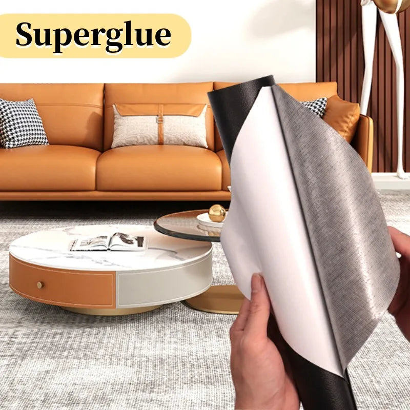 Self Adhesive Leather Stickers Tape for Sofa Repair Patch Furniture Chair Sticker Seat Bag Shoe Bed Fix PVC Artificial Leather