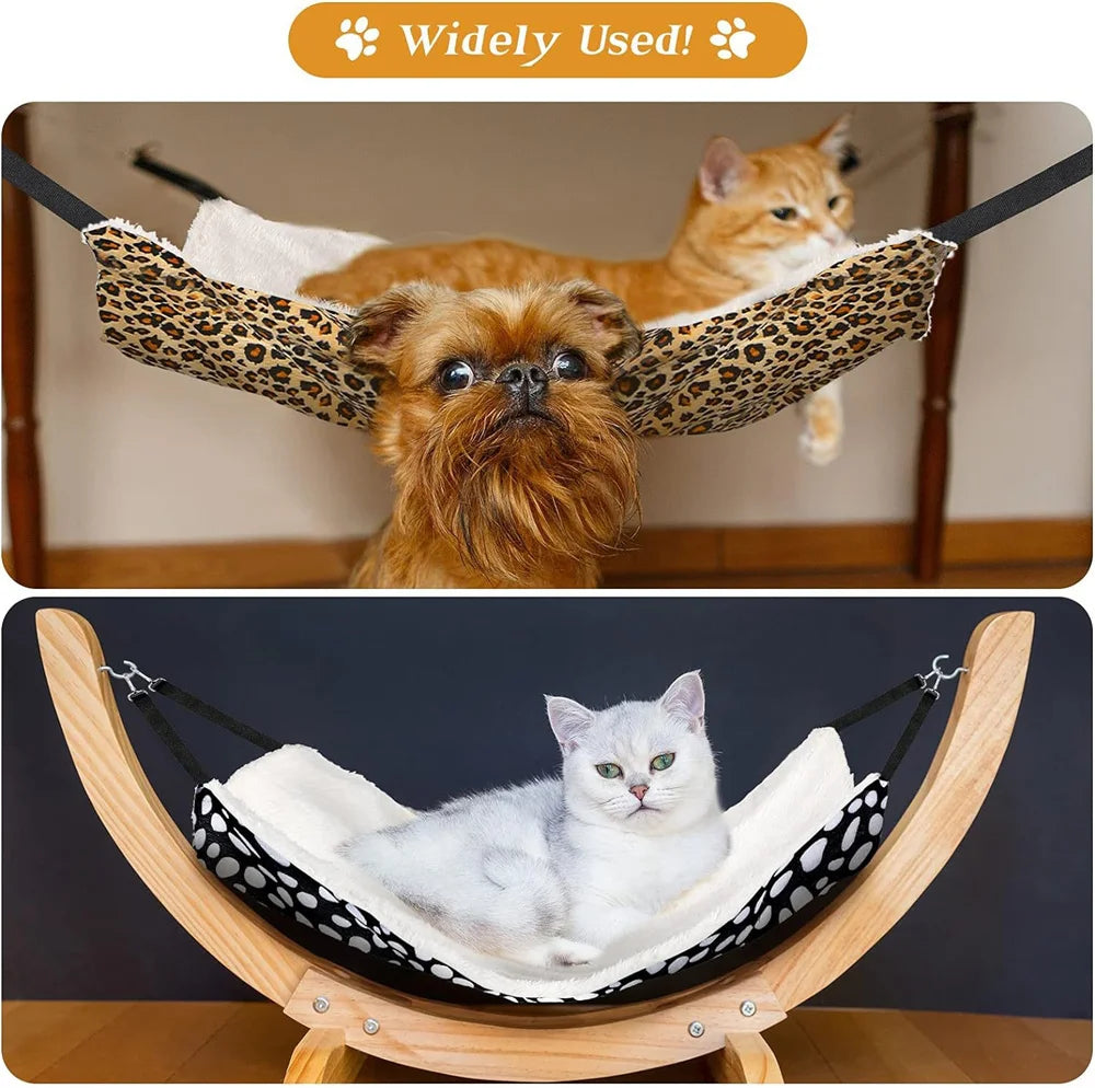 Cozy Double Rabbit Puppy Cat Hammock Winter Warm Pet Bed House for Cats Kitten Kedi Casa Para Gato Chinchillas mascotas Supplies