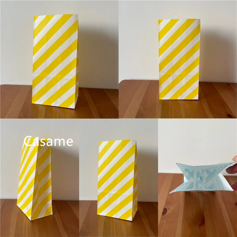 Multiple Color New Paper Bag Mini Stand Up Colorful Polka Dot Bags 18x9x6cm Favor Open Top Gift Packing Treat Gift Bag Wholesale