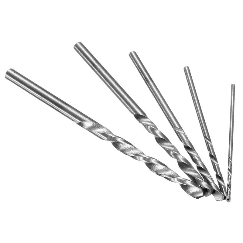 50 Pcs/set Titanium Coated Twist Drill Bit High Speed Steel Hole Opener Woodworking Metal Plastic Tools Electric Drill